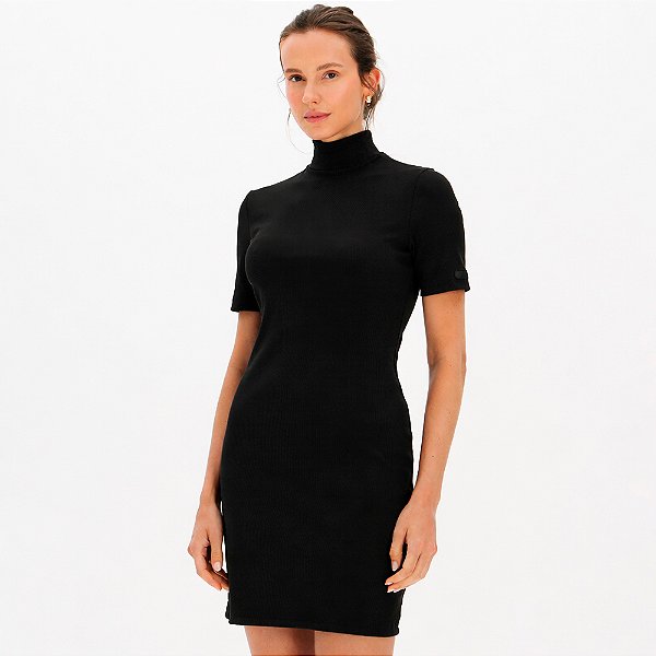 Vestido Curto Easy Lança Perfume Relevos In26 Preto Feminino