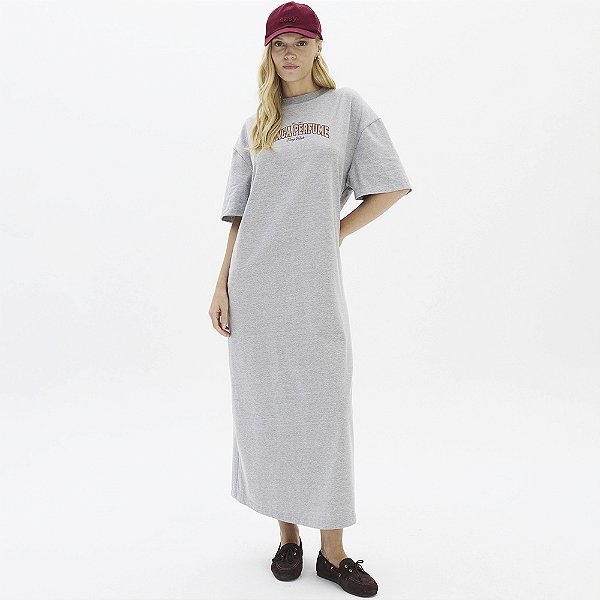 Vestido Super Mid Easy Lança Perfume Tdr In26 Cinza Feminino