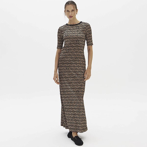 Vestido Super Mid Easy Lança Perfume Mc In26 Preto Feminino