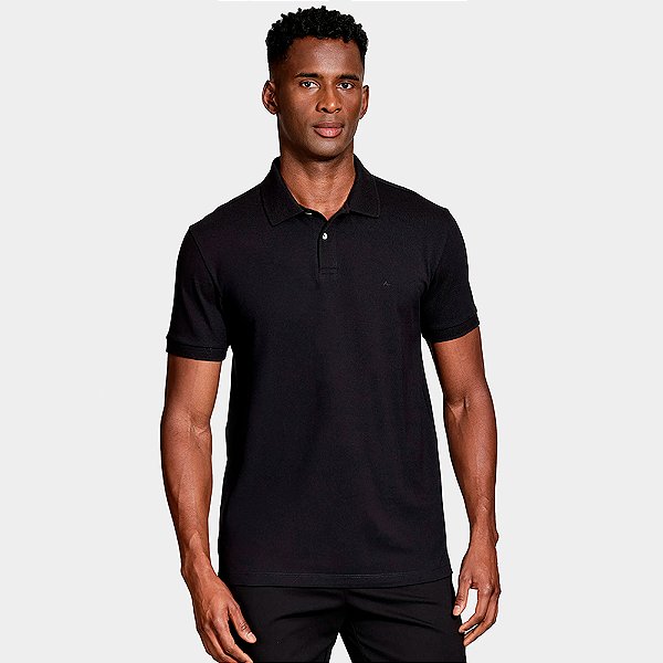 Camisa Polo Aramis Piquet Logo Surton In26 Preto Masculino