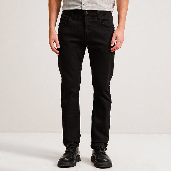 Calça Jeans Forum Paul Slim In26 Preto Masculino