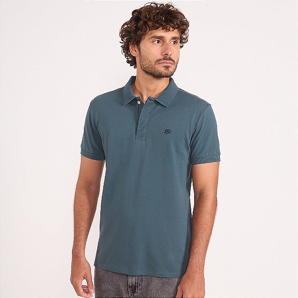Camisa Polo Colcci Piquet Relevo In26 Verde Masculino