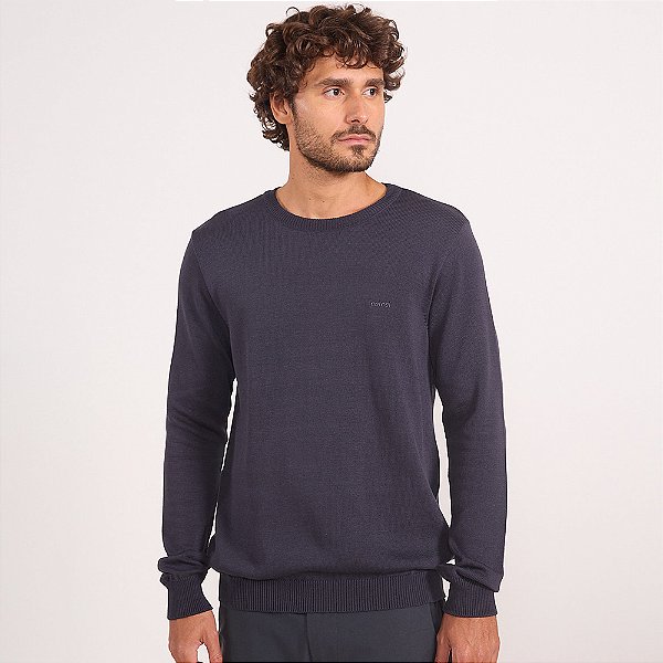 Suéter Tricot Colcci Basic In26 Cinza Masculino