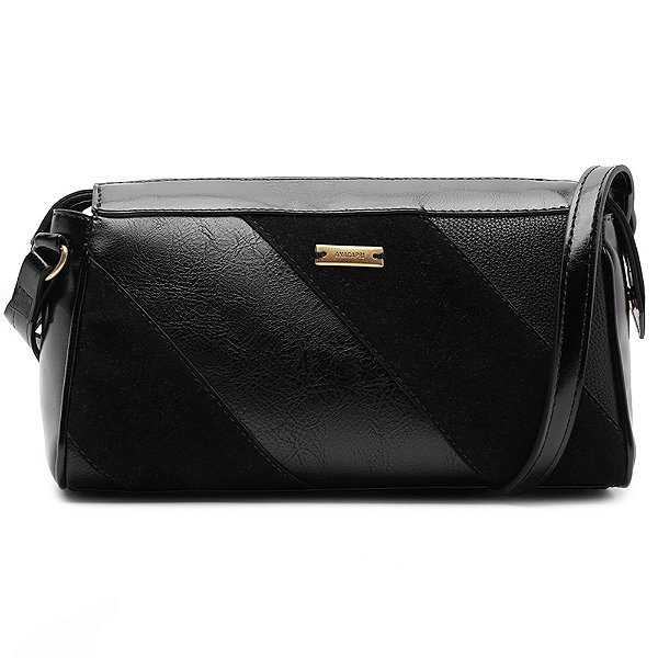 Bolsa Anacapri Média Tiracolo Preto Feminino