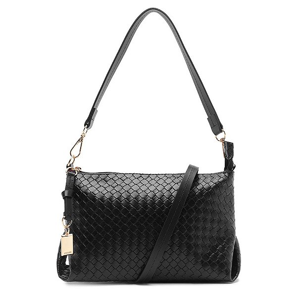 Bolsa Anacapri Tiracolo Média Tressê Preto Feminino