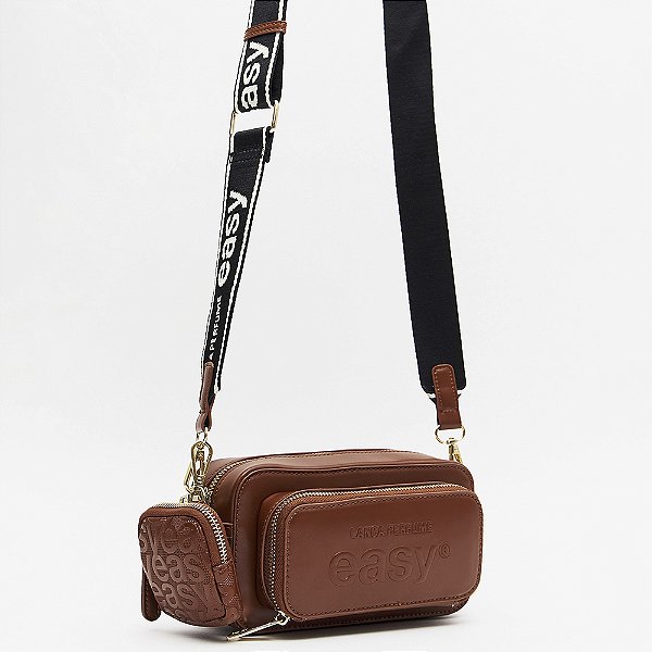 Bolsa Crossbody Easy Lança Perfume Char In26 Marrom Feminino