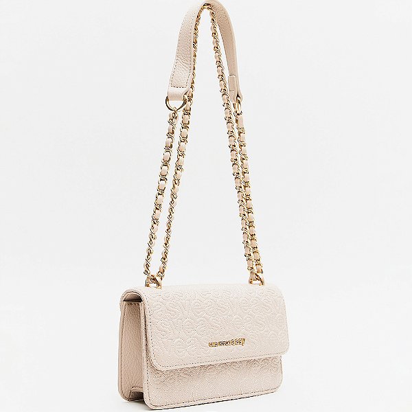 Bolsa Shoulder Easy Lança Perfume Chain In26 Bege Feminino