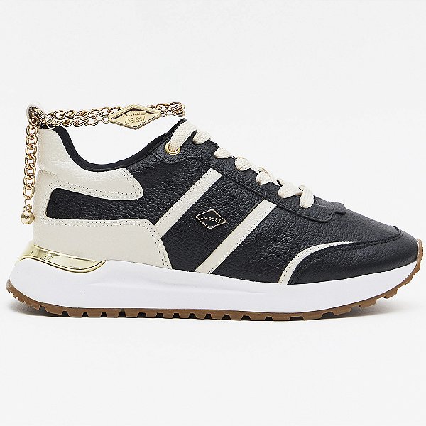 Tênis Easy Lança Perfume Jogging Metal In26 Preto Feminino