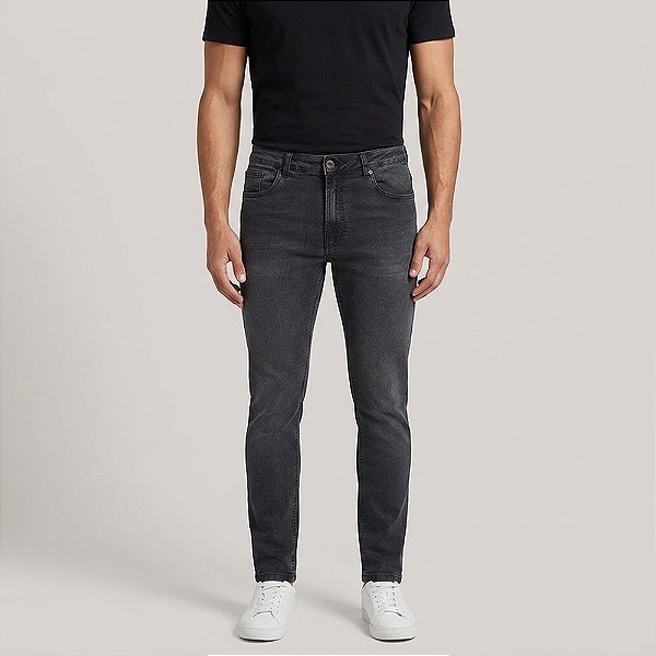 Calça Jeans John John Slim Punta Arenas In26 Preto Masculino