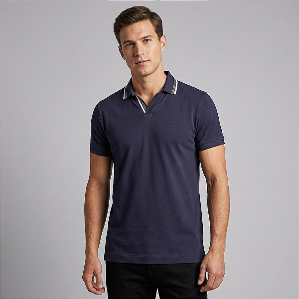 Camisa Polo Aramis Listras Navy In26 Marinho Masculino