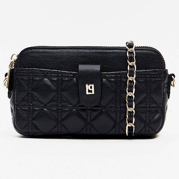 Bolsa Crossbody Lança Perfume Matelasse In26 Preto Feminino