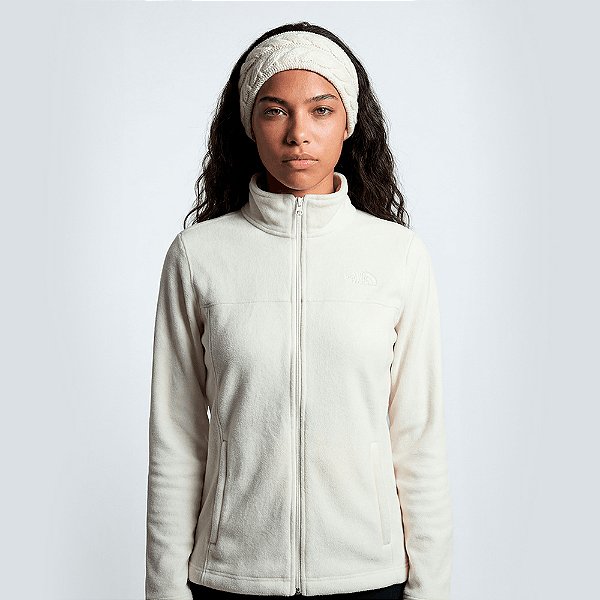 Jaqueta The North Face Fleece Glacier Fz Off White Feminino