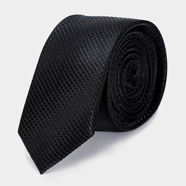 Gravata Aramis Jacquard Seda Gradient In26 Preto Masculino