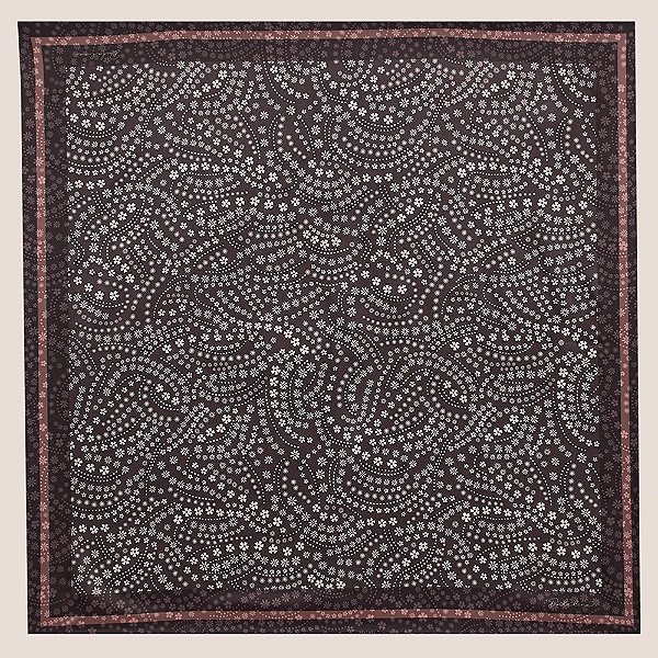 Lenço Dudalina Flower In26 Marrom Feminino