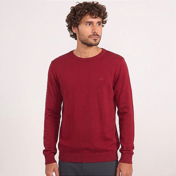 Suéter Tricot Colcci Basic In26 Vermelho Masculino