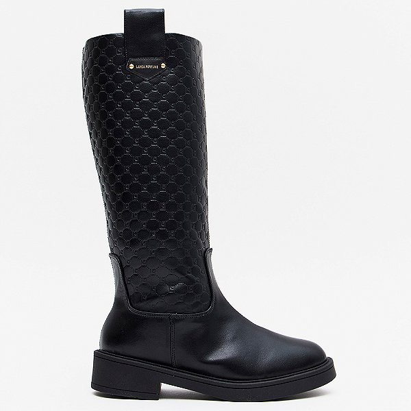 Bota Lança Perfume Cano Alto Monograma In26 Preto Feminino