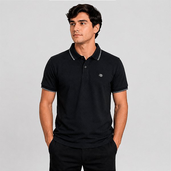 Camisa Polo Colcci Piquet In26 Preto Masculino