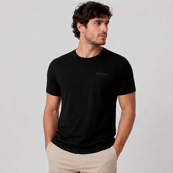 Camiseta Dudalina Basic In26 Preto Masculino