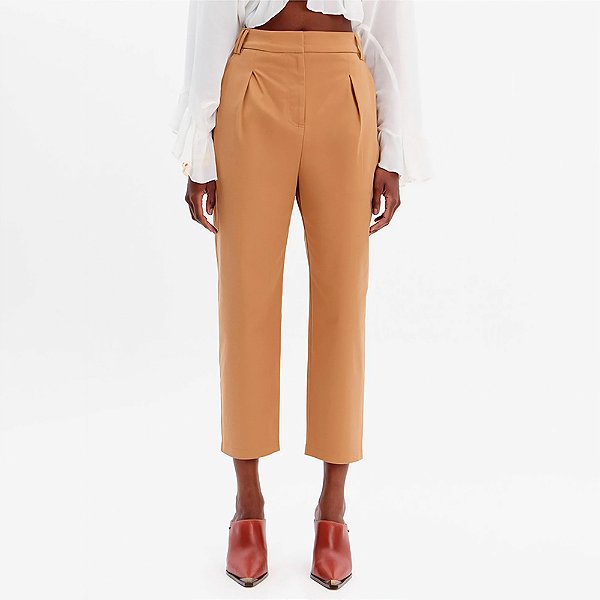 Calça Lança Perfume Carrot Alfaiataria In26 Marrom Feminino