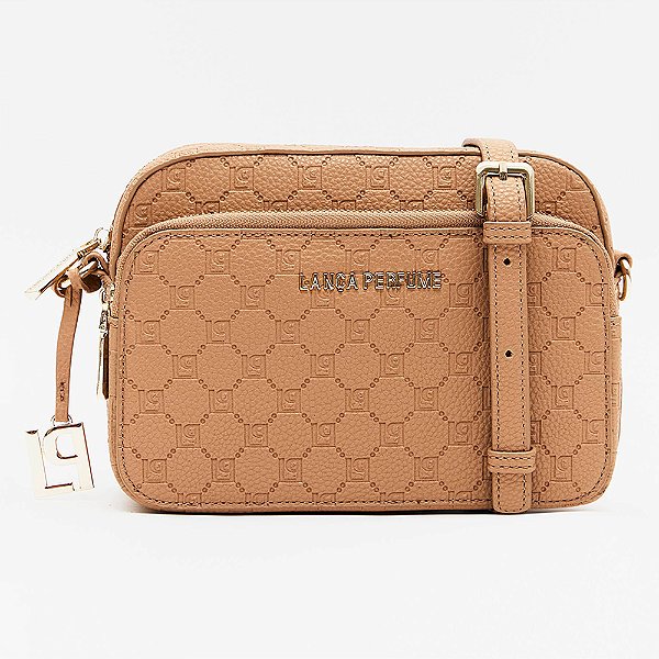 Bolsa Crossbody Lança Perfume Pingente In26 Marrom Feminino