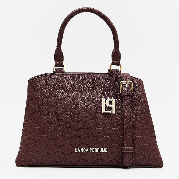 Bolsa Tote Lança Perfume Pingente In26b Marrom Feminino
