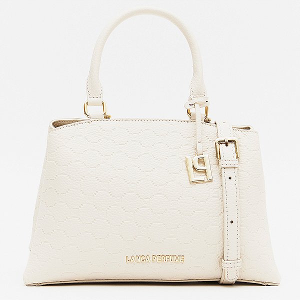 Bolsa Tote Lança Perfume Pingente In26 Off White Feminino