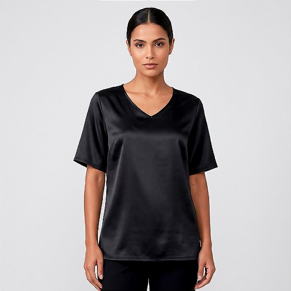 Blusa Dudalina Ingrid Pr27 Preto Feminino