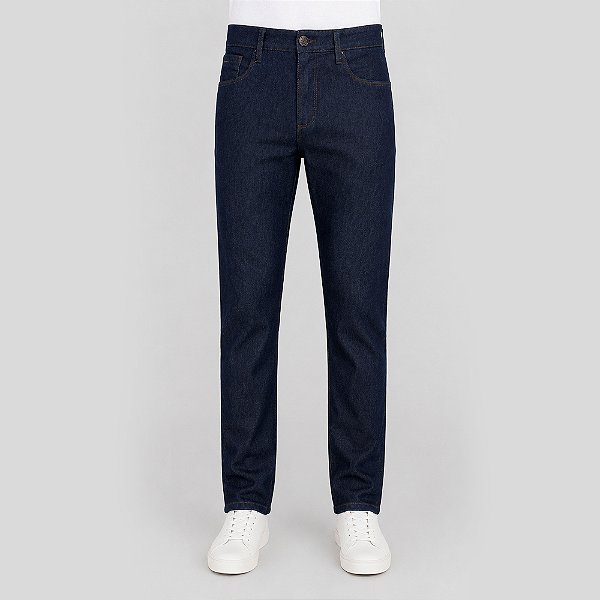 Calça Jeans Dudalina Right Classica Pr27 Azul Masculino