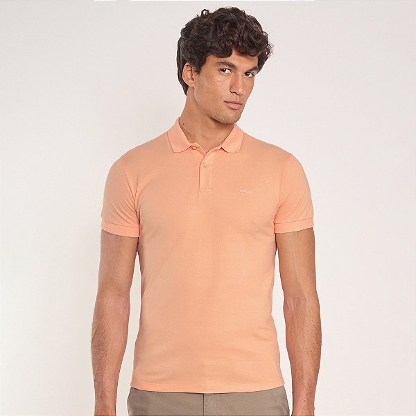 Camisa Polo Colcci Piquet Basic In26 Rosa Masculino