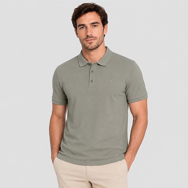 Camisa Polo Dudalina Essential Color Pr27 Bege Masculino