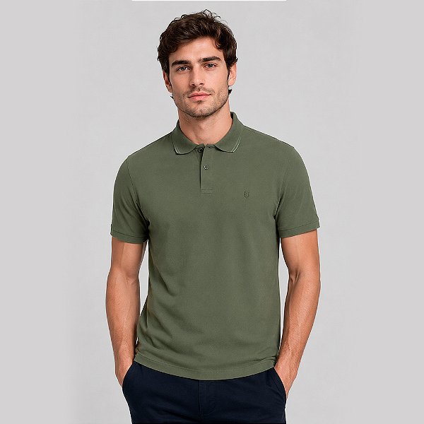 Camisa Polo Individual Comfort Basic Pr27 Verde Masculino