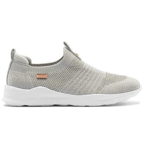 Tênis Anacapri Slip On Streech Jogging Knit Cinza Feminino