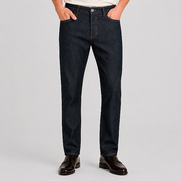 Calça Jeans Dudalina Slim Classic Pr27 Azul Masculino