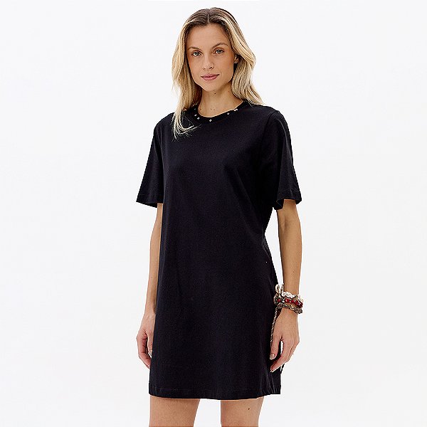 Vestido Tdress Easy Lança Perfume Aplica Pr27 Preto Feminino