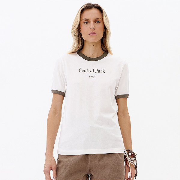 Camiseta Easy Lança Perfume Babylook Pr27 Off White Feminino