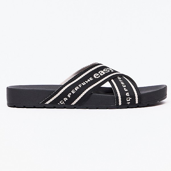 Chinelo Slide Easy Lança Perfume Gorgora Pr27 Preto Feminino