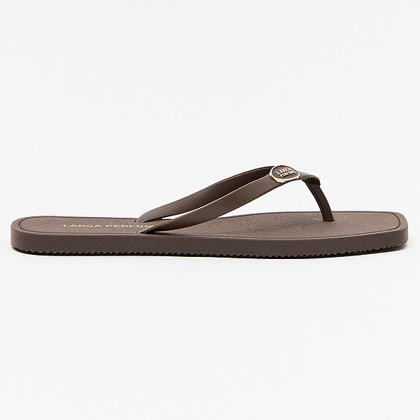 Chinelo Lança Perfume Basico Enfeite Pr27 Marrom Feminino