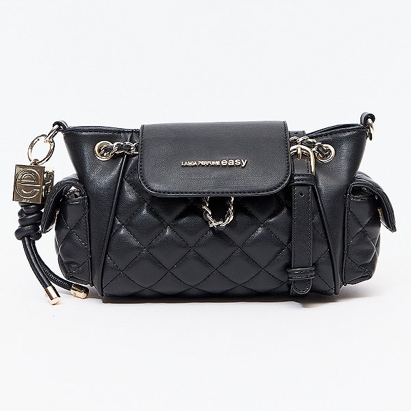 Bolsa Bucket Easy Lança Perfume Chains Pr27 Preto Feminino