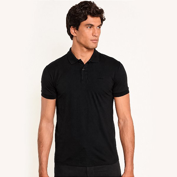 Camisa Polo Colcci Basic Pr27 Preto Masculino