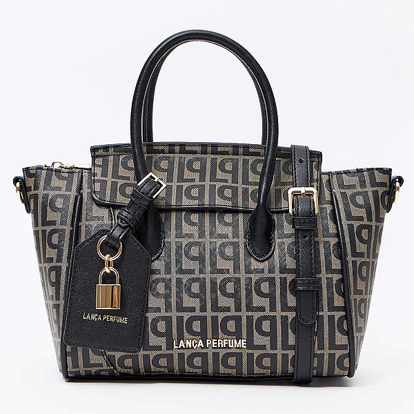 Bolsa Tote Lança Perfume Monograma Pr27 Preto Feminino