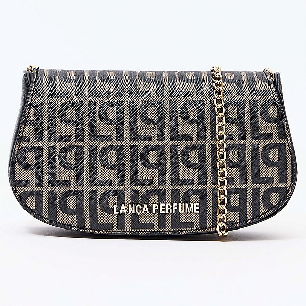 Bolsa Crossbody Lança Perfume Monograma Pr27 Preto Feminino