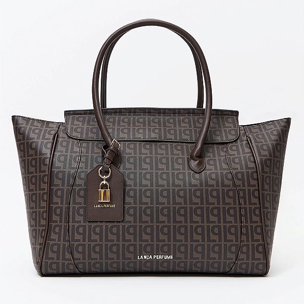 Bolsa Shopping Lança Perfume Monograma Pr27 Marrom Feminino