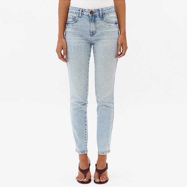 Calça Jeans Lança Perfume Skinny Média Pr27 Azul Feminino