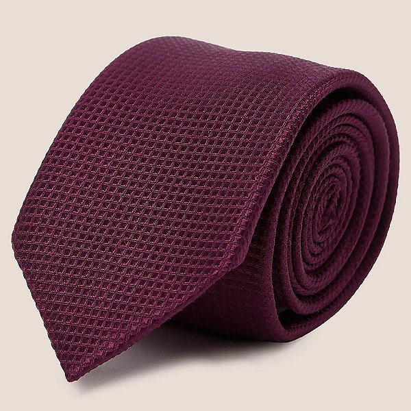 Gravata Seda Dudalina Maquinetada Pr27 Roxo Masculino