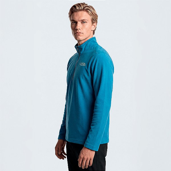 Moletom The North Face Glacier Fleece Zip Azul Masculino