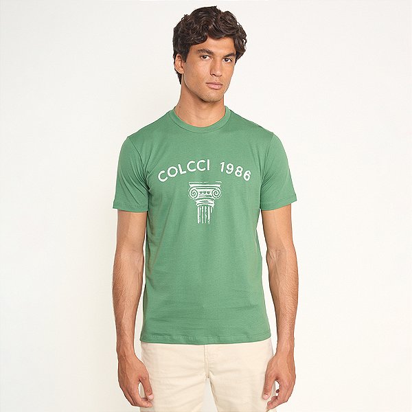 Camiseta Colcci Stones Pr27 Verde Masculino
