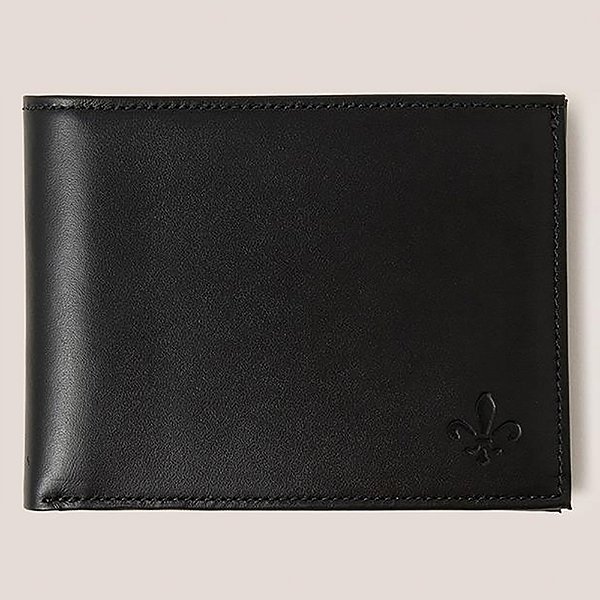 Carteira Couro Dudalina Dois em Um Pr27 Preto Masculino