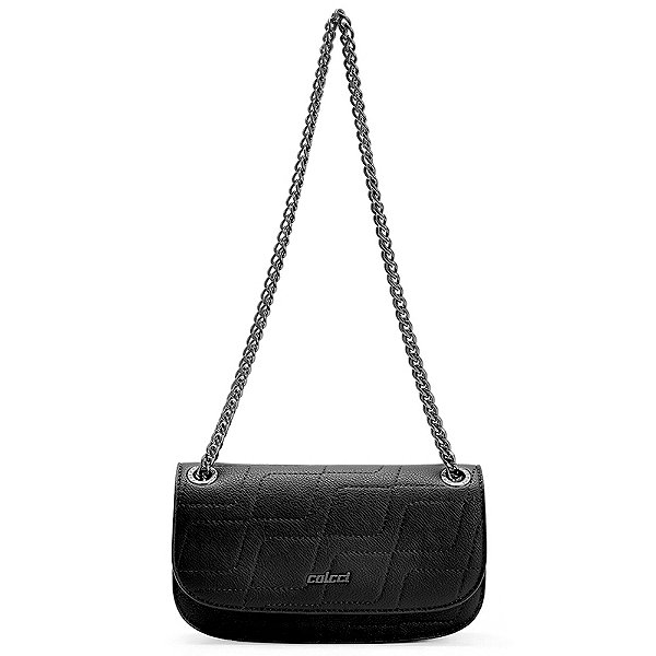 Bolsa Shoulder Colcci Aba Frontal Pr27 Preto Feminino