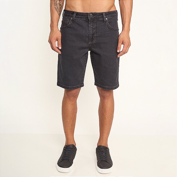 Bermuda Jeans Colcci Davi Pr27 Preto Masculino