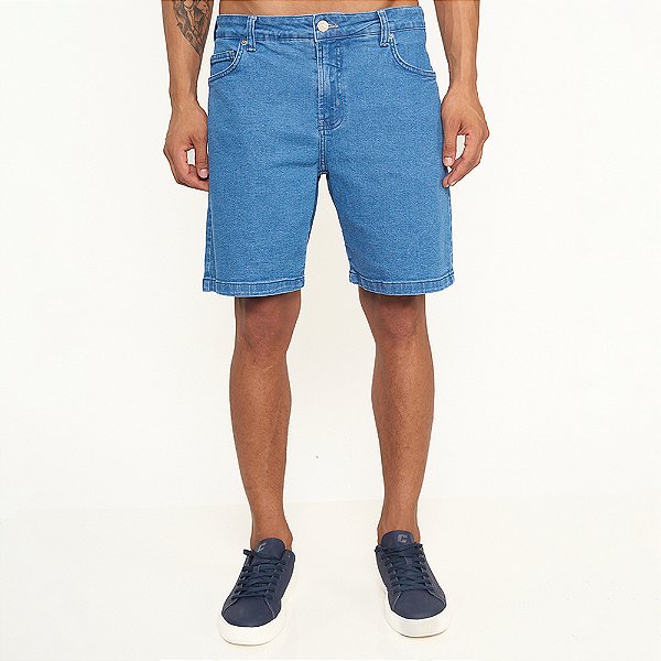 Bermuda Jeans Colcci New Davi Pr27 Azul Masculino